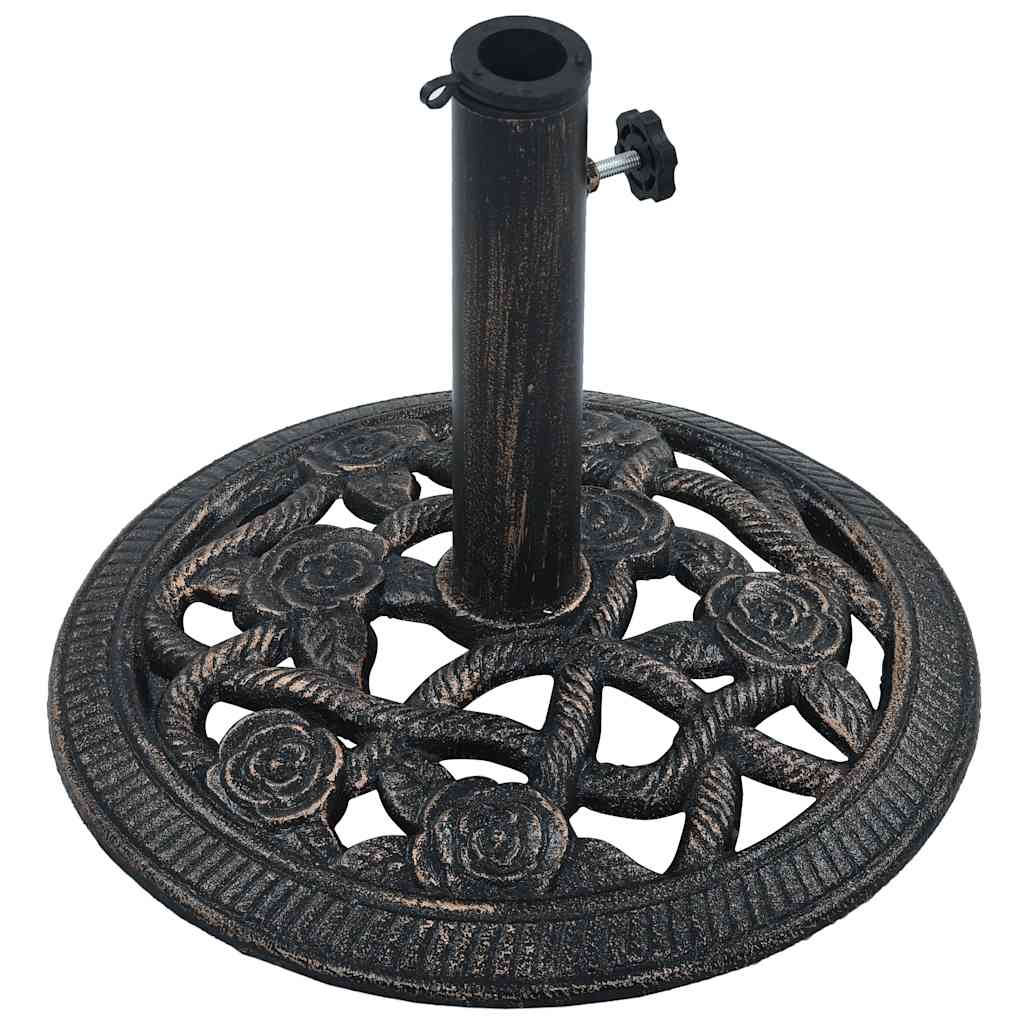 Stalak za suncobran crni/brončani 9 kg 40 cm lijevano željezo
