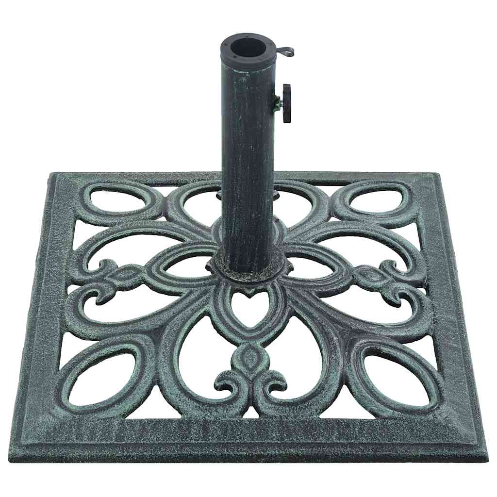 Stalak za suncobran zeleni 12 kg 49 cm od lijevanog željeza