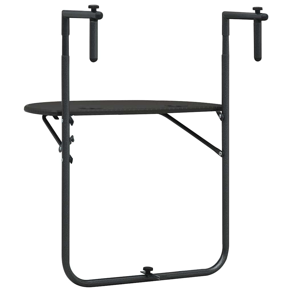 Viseći balkonski stol smeđi 60 x 64 x 83,5 cm plastični
