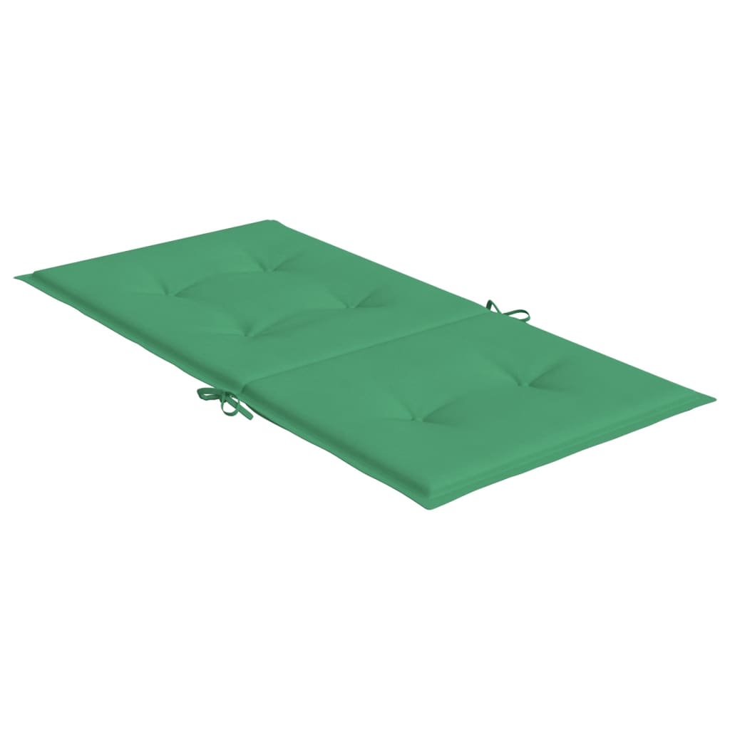 Jastuci za vrtne stolice 2 kom zeleni 100x50x3 cm od tkanine