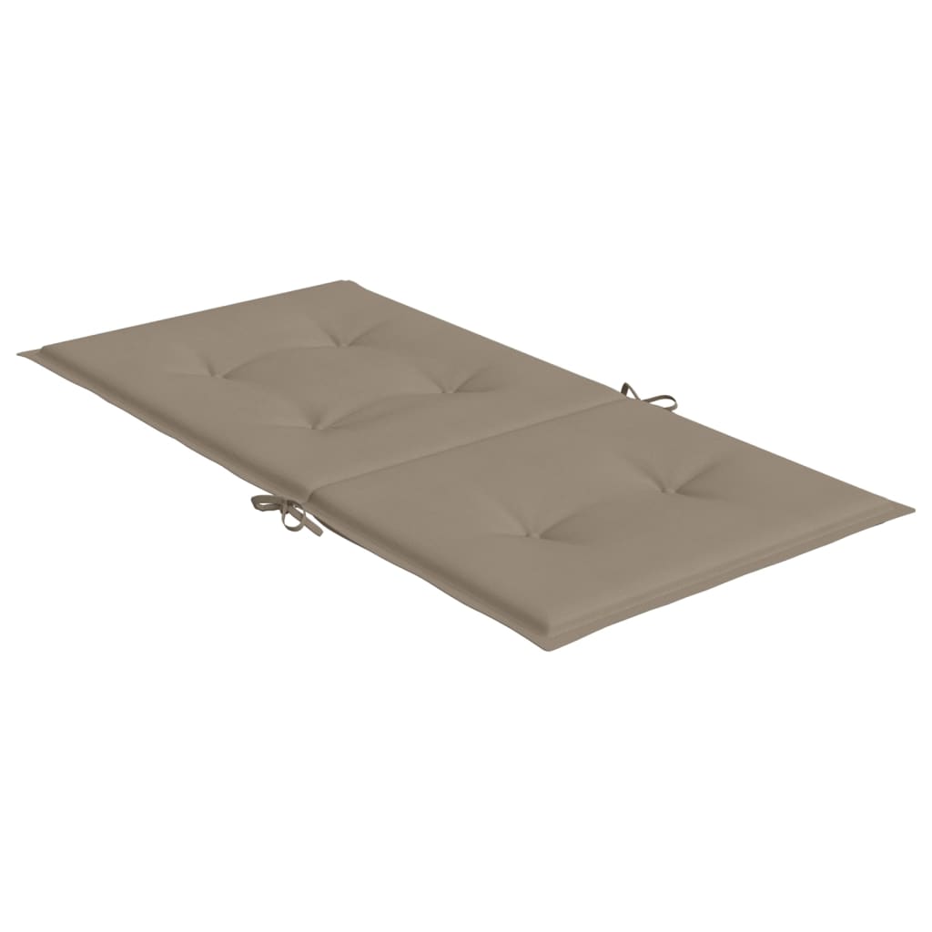 Jastuci za vrtne stolice 4 kom smeđesivi 100x50x3 cm od tkanine