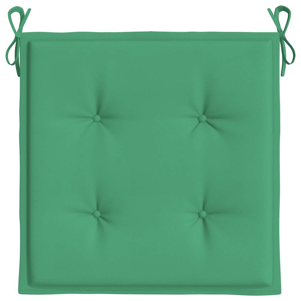 Jastuci za vrtne stolice 4 kom zeleni 40 x 40 x 4 cm od tkanine
