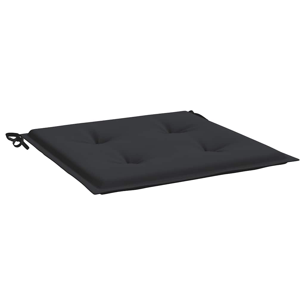 Jastuci za vrtne stolice 2 kom crni 50x50x4 cm tkanina Oxford