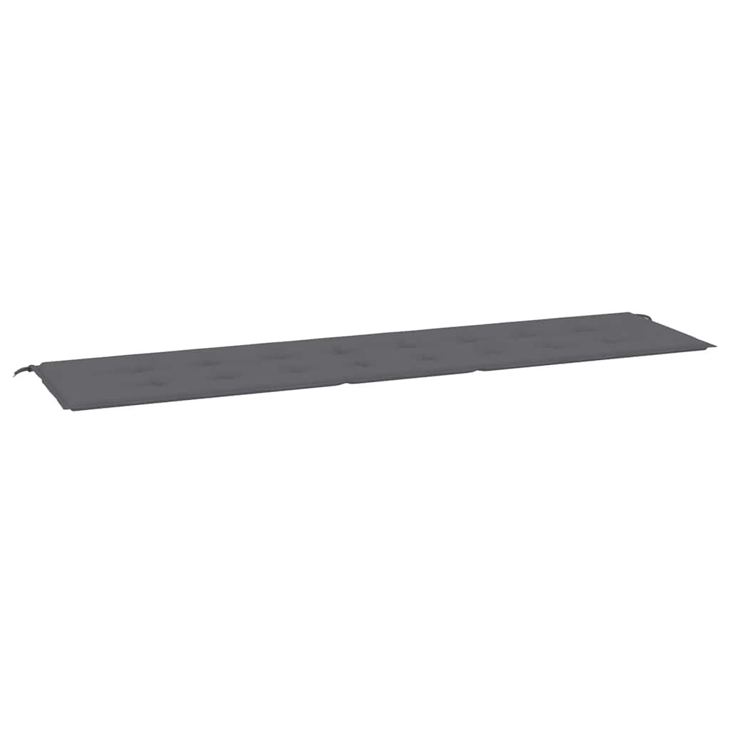 Jastuk za vrtnu klupu antracit 200x50x4 cm tkanina Oxford