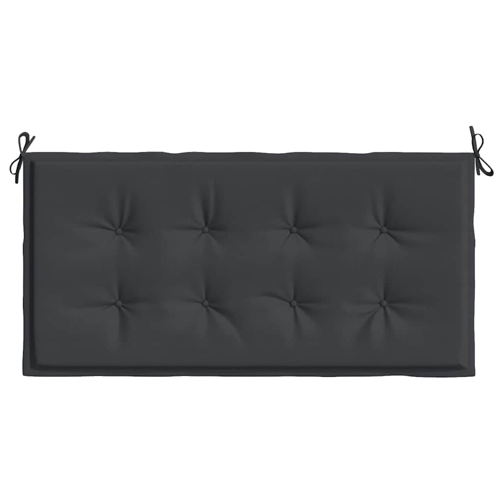 Jastuk za vrtnu klupu crni 100x50x4 cm od tkanine Oxford