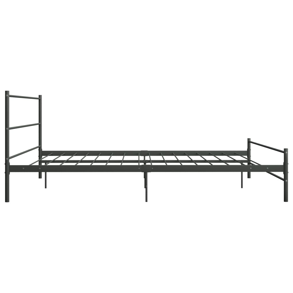 Okvir za krevet sivi metalni 200 x 200 cm