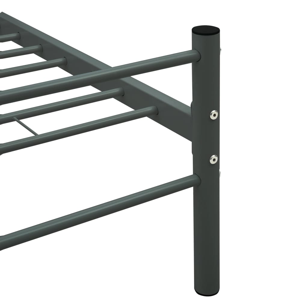 Okvir za krevet sivi metalni 200 x 200 cm