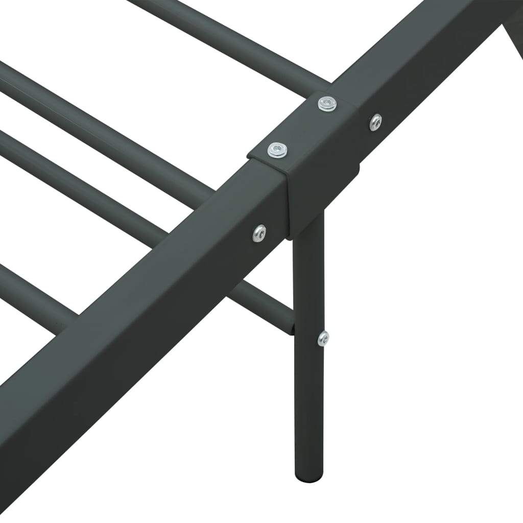 Okvir za krevet sivi metalni 200 x 200 cm