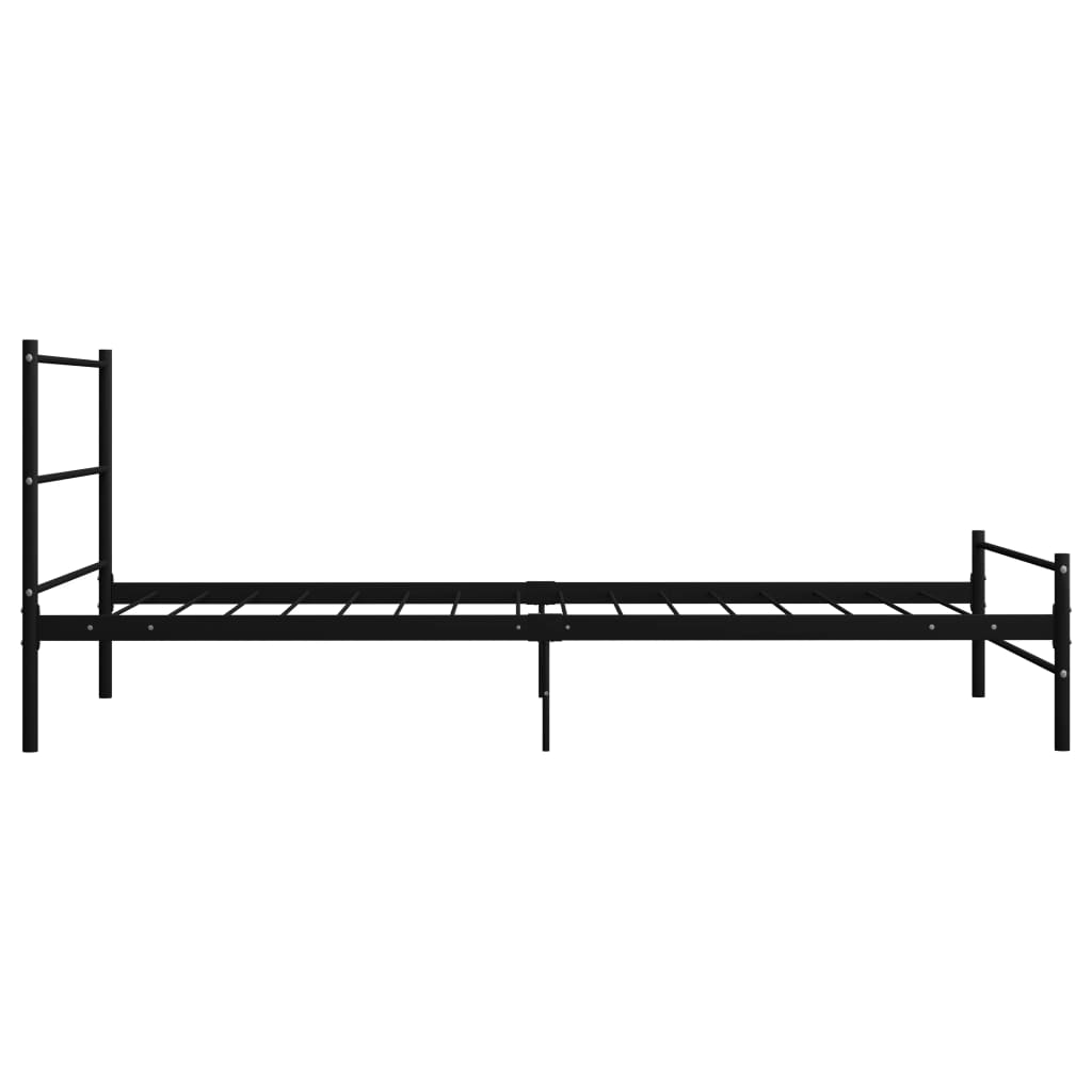 Okvir za krevet crni metalni 100 x 200 cm