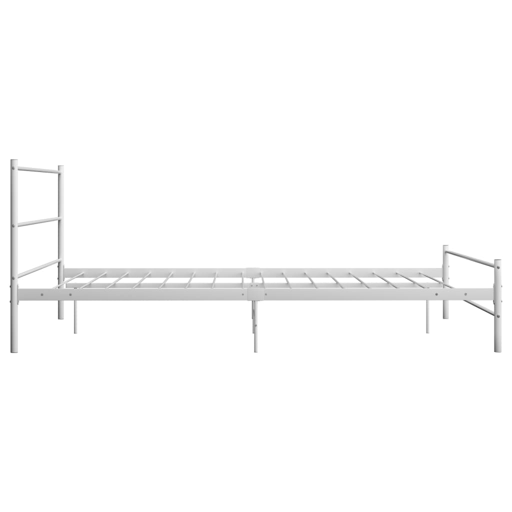 Okvir za krevet bijeli metalni 140 x 200 cm