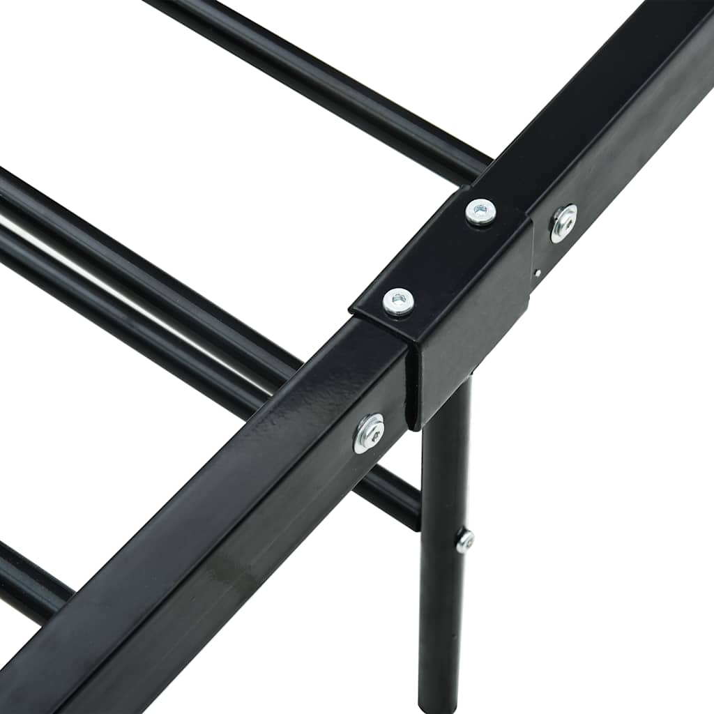 Okvir za krevet crni metalni 160 x 200 cm