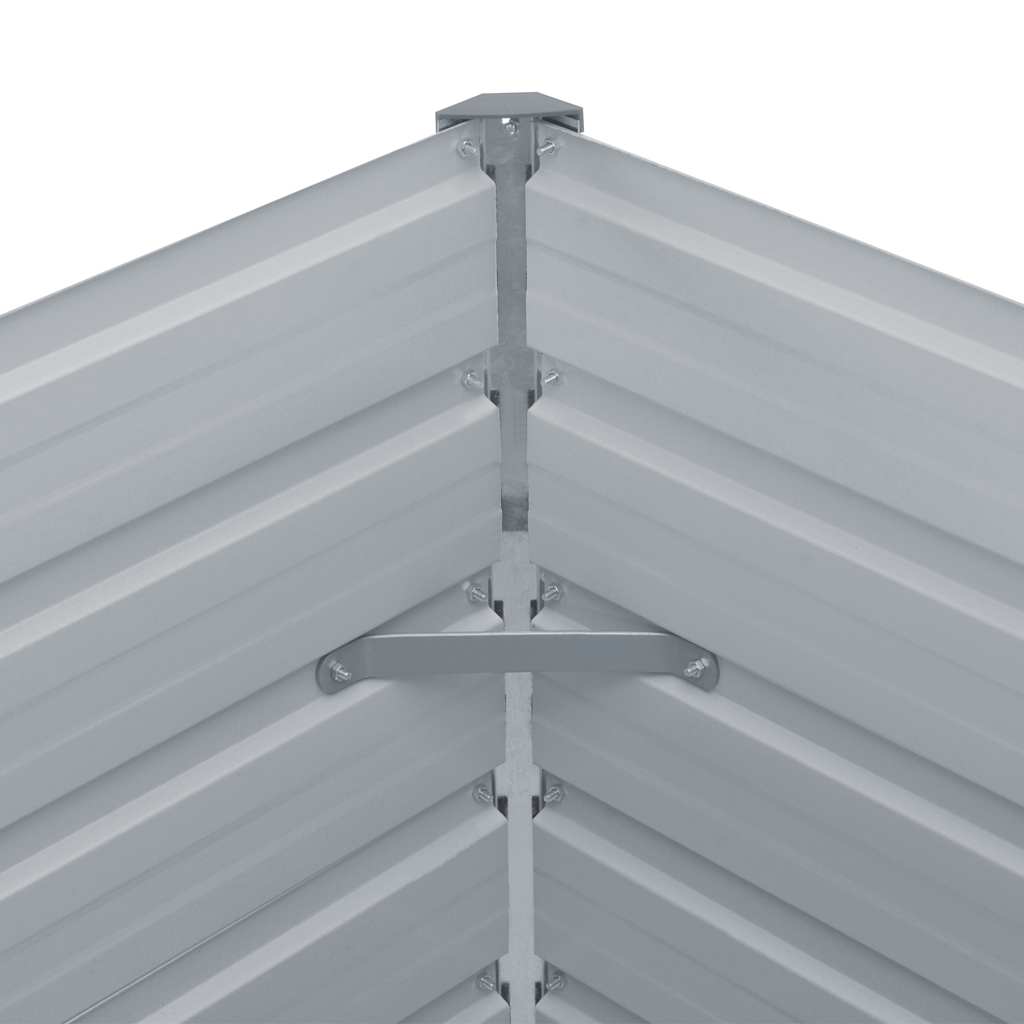Povišena vrtna gredica 160x80x45 cm pocinčani čelik antracit