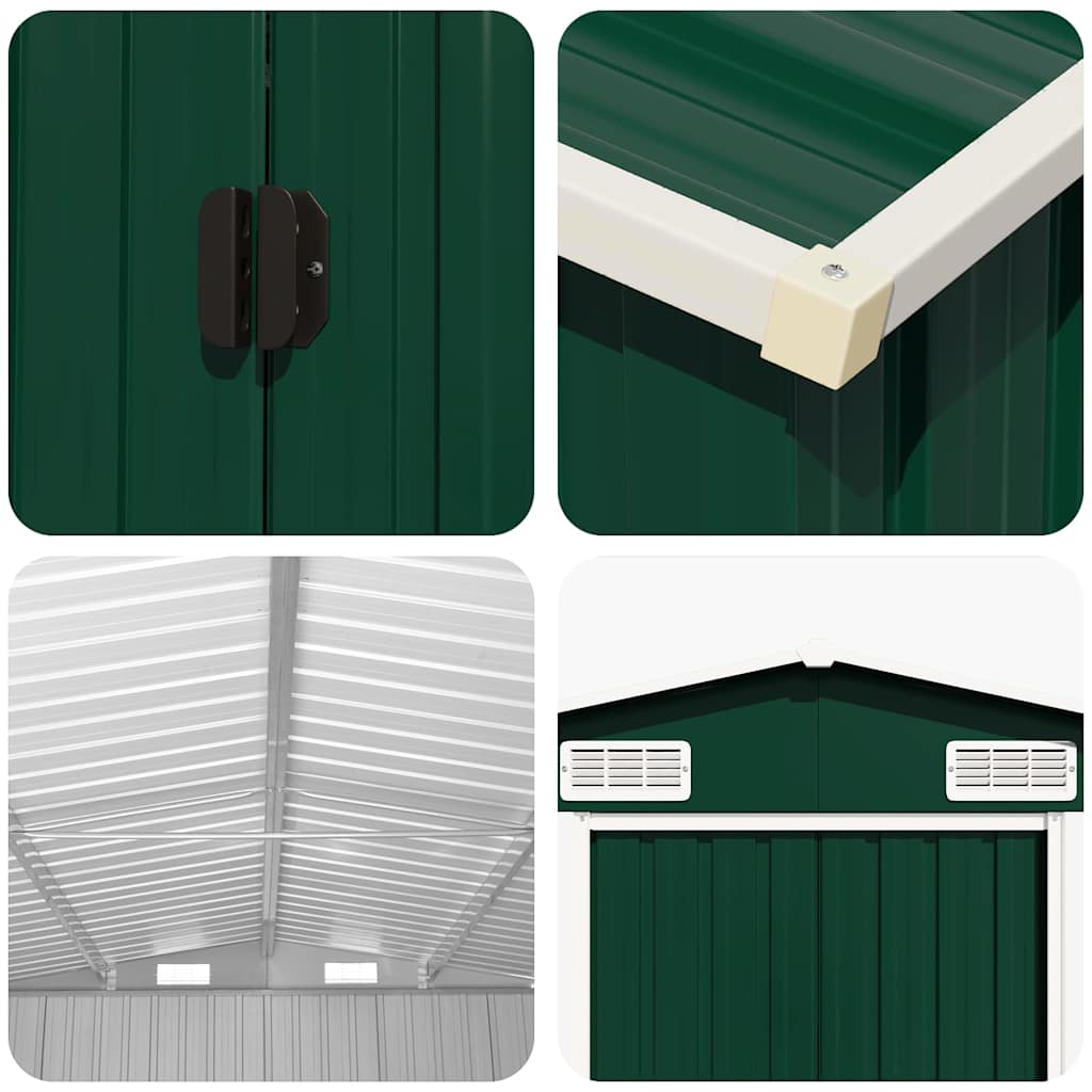 Vrtno spremište zeleno 257 x 779 x 181 cm od pocinčanog čelika
