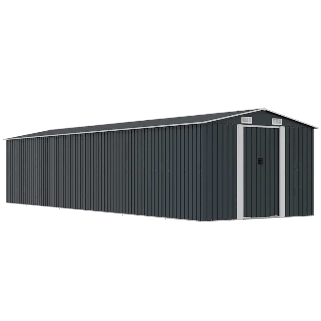Vrtno spremište antracit 257 x 779 x 181 cm pocinčani čelik