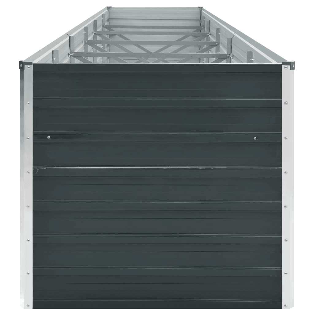 Povišena vrtna gredica pocinčani čelik 480x80x77 cm antracit