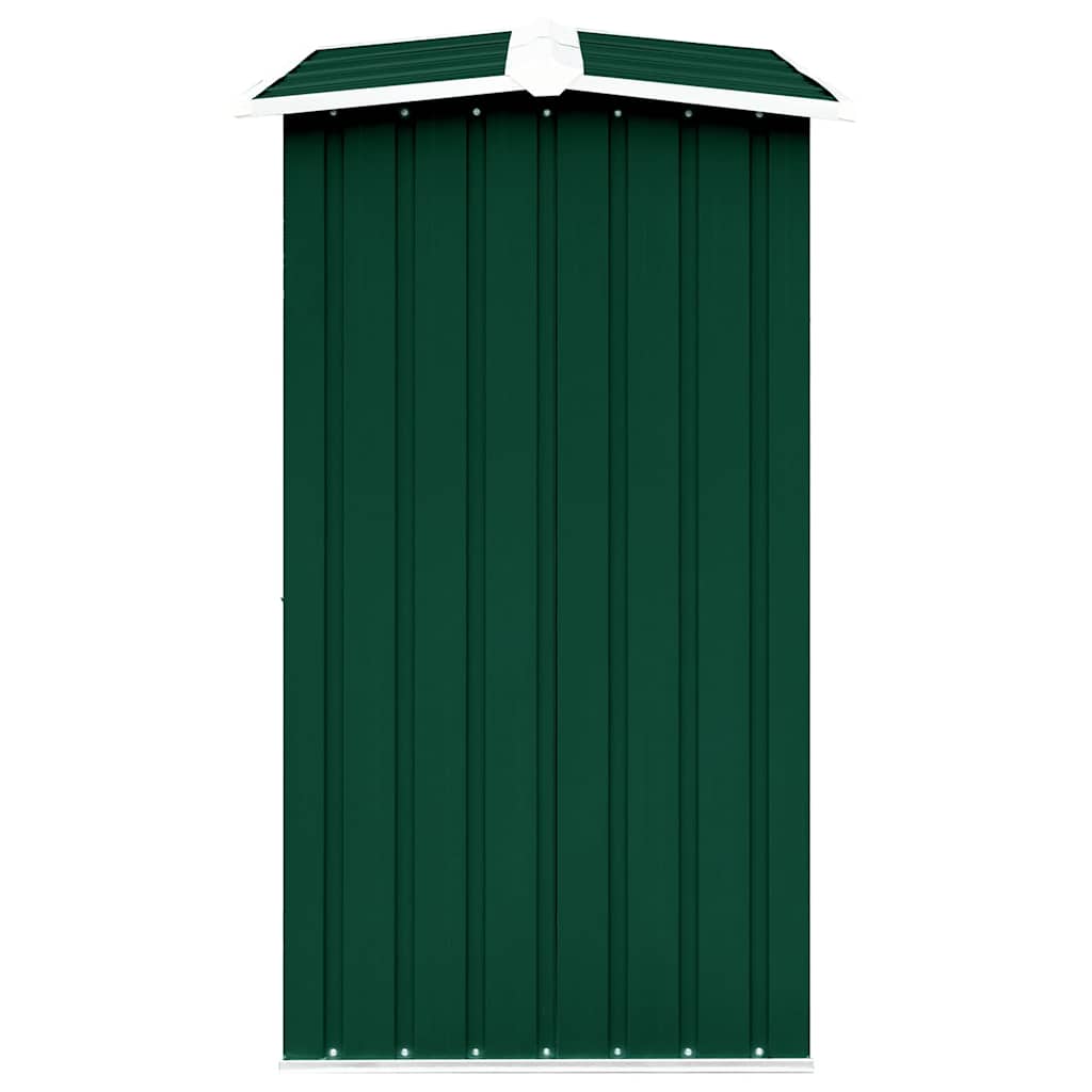 Vrtna ostava za drva od pocinčanog čelika 330x92x153 cm zelena