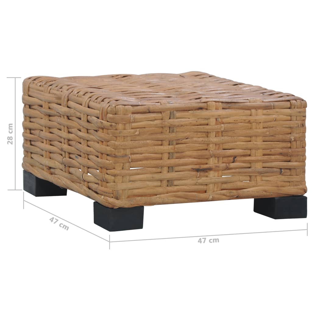Stolić za kavu 47 x 47 x 28 cm od prirodnog ratana