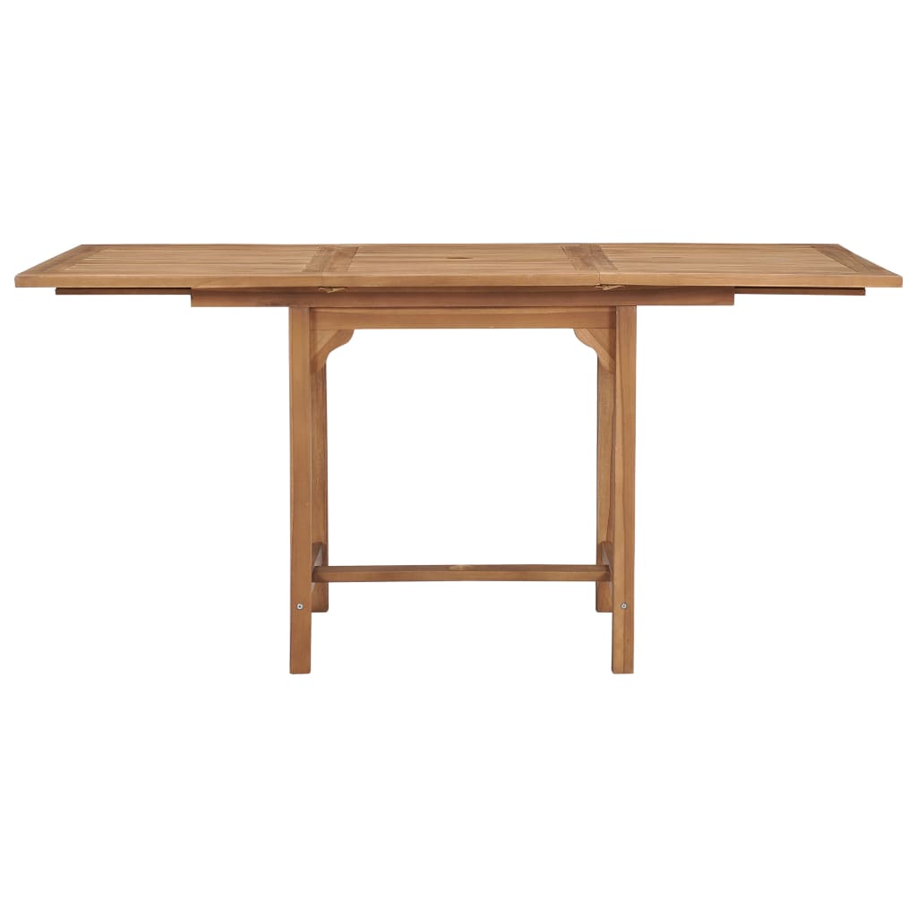 Produživi vrtni stol (110 - 160) x 80 x 75 cm masivna tikovina
