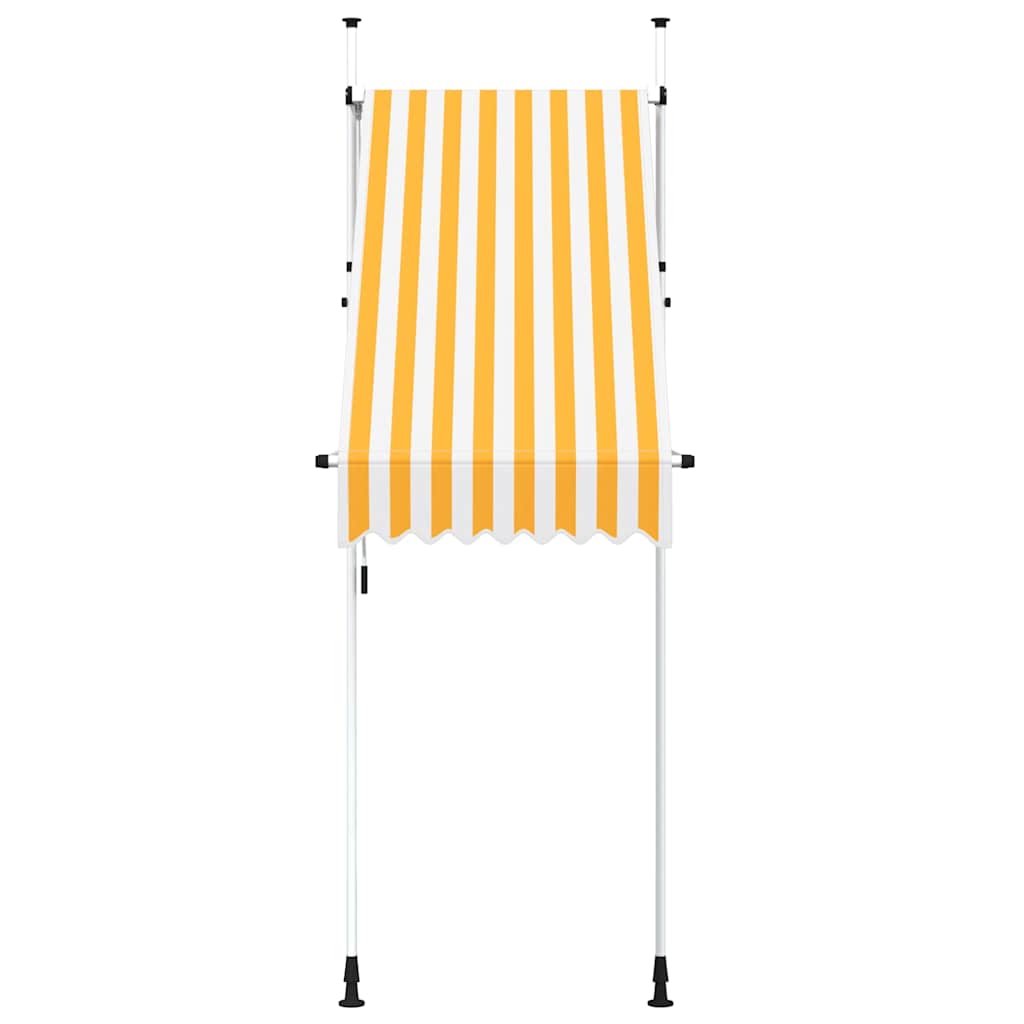 Tenda na ručno uvlačenje 100 cm narančasto-bijela prugasta