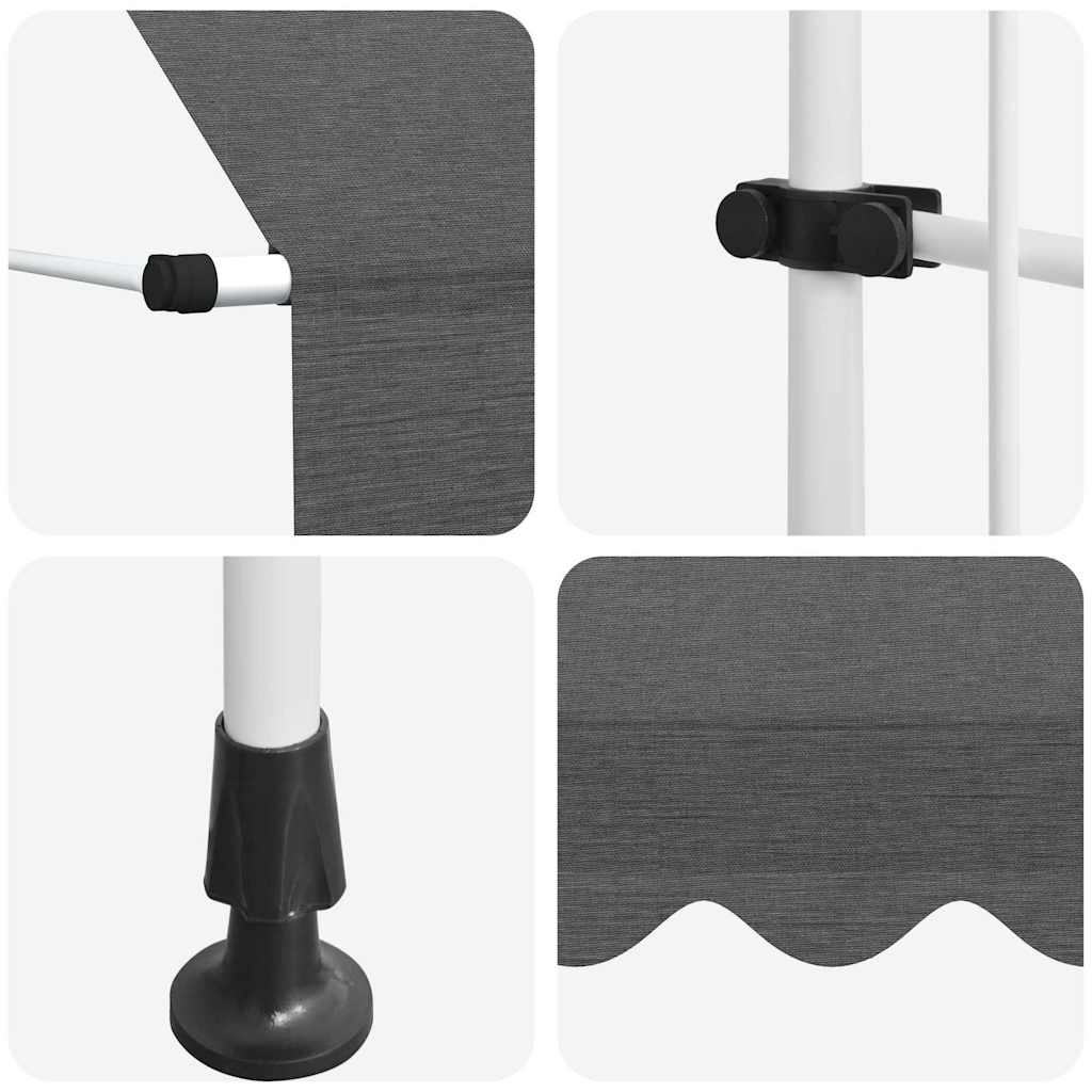 Tenda na ručno uvlačenje 100 cm antracit