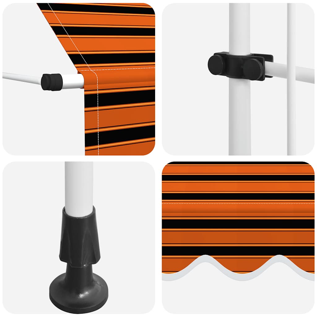 Tenda na ručno uvlačenje 150 cm narančasto-smeđa