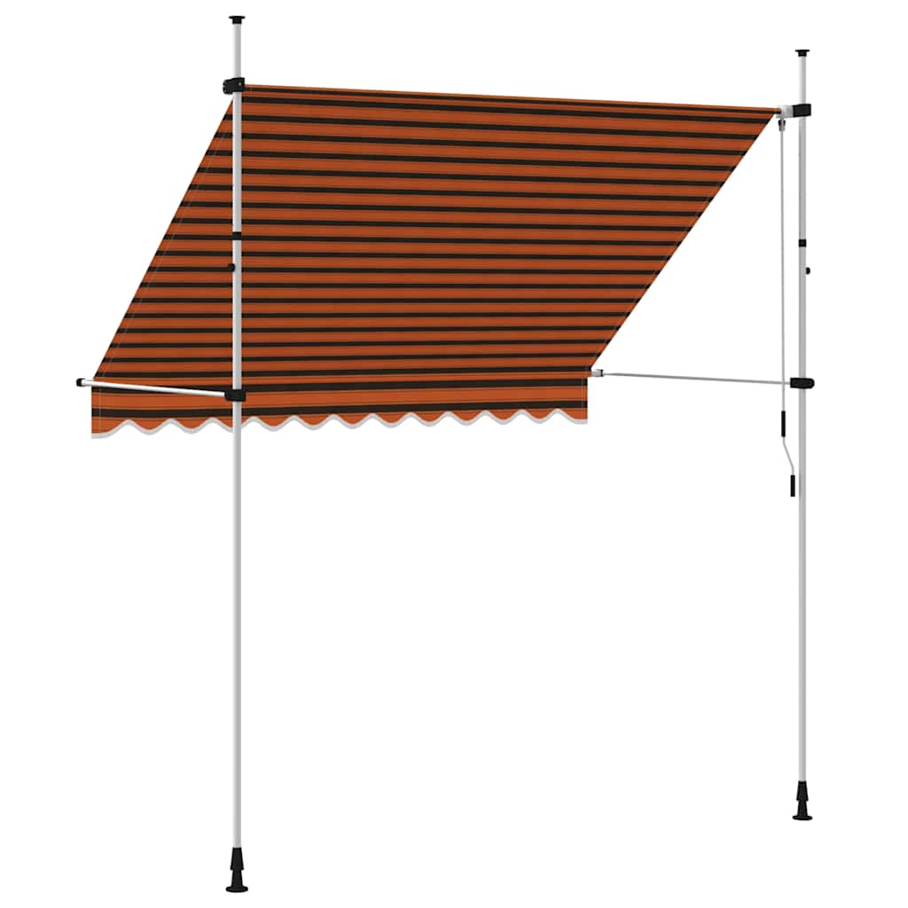 Tenda na ručno uvlačenje 250 cm narančasto-smeđa