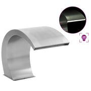 Fontana za bazen s LED svjetlima nehrđajući čelik 30x60x45 cm