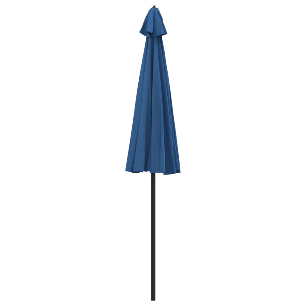 Vanjski suncobran s aluminijskim stupom 270 cm azurnoplavi