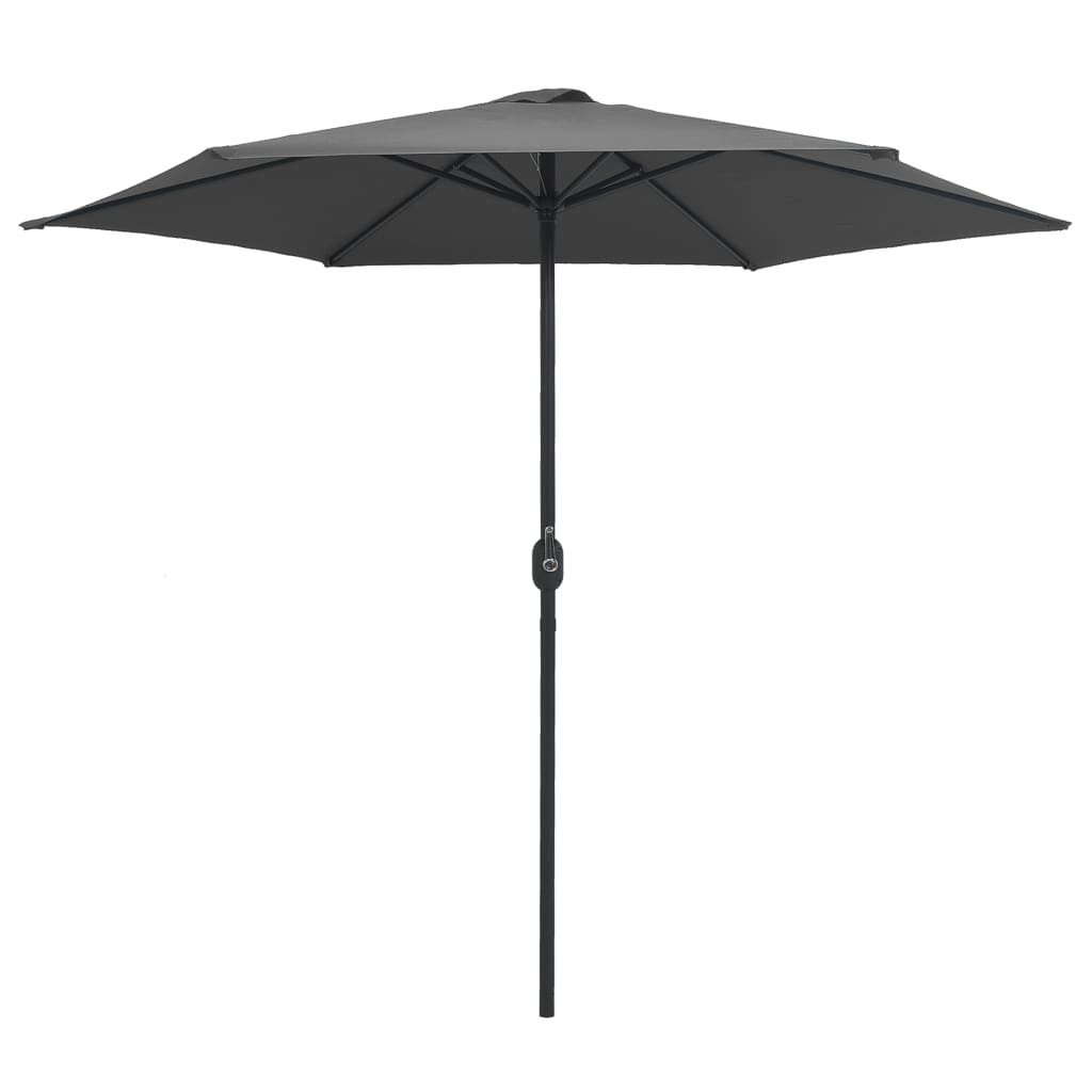 Vrtni suncobran s aluminijskim stupom 270 x 246 cm antracit
