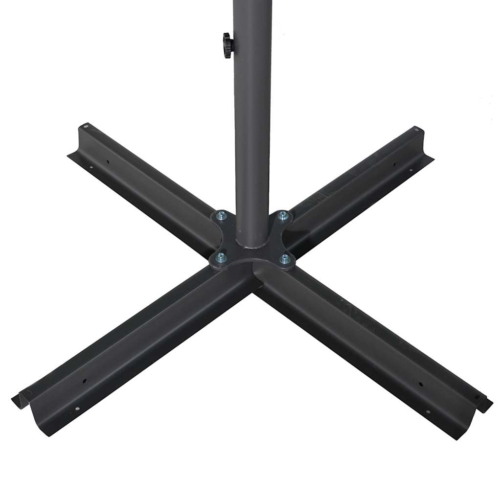 Vrtni suncobran s aluminijskim stupom 600 cm azurnoplavi
