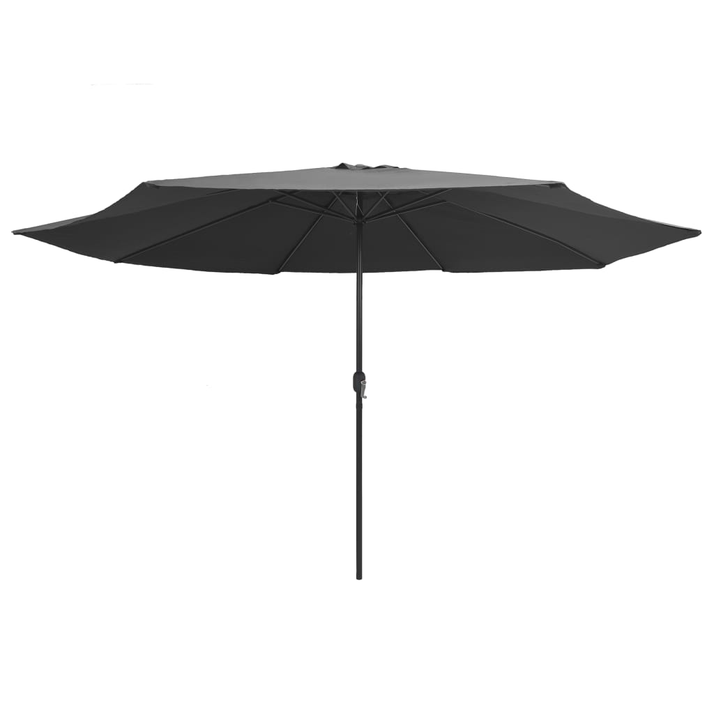 Vrtni suncobran s metalnim stupom 390 cm antracit