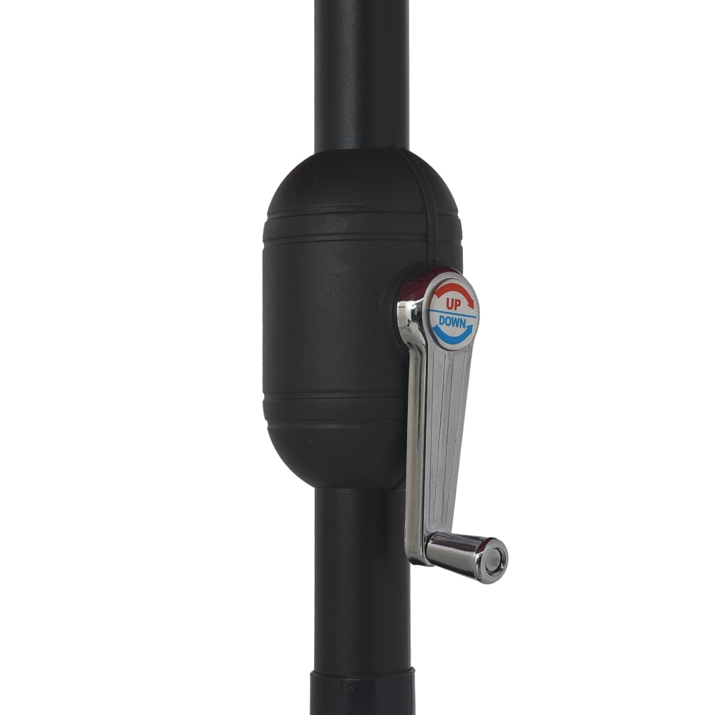 Vrtni suncobran s metalnim stupom 390 cm antracit