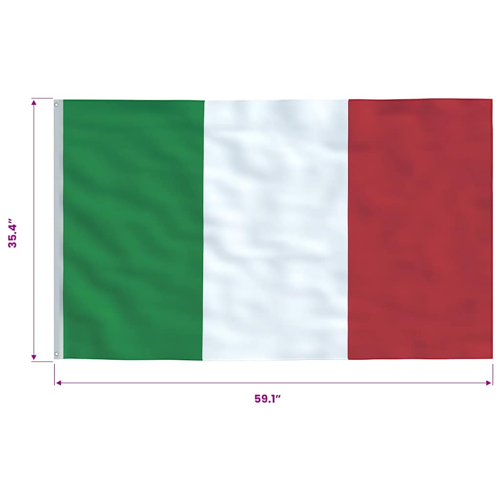 Talijanska zastava 90 x 150 cm