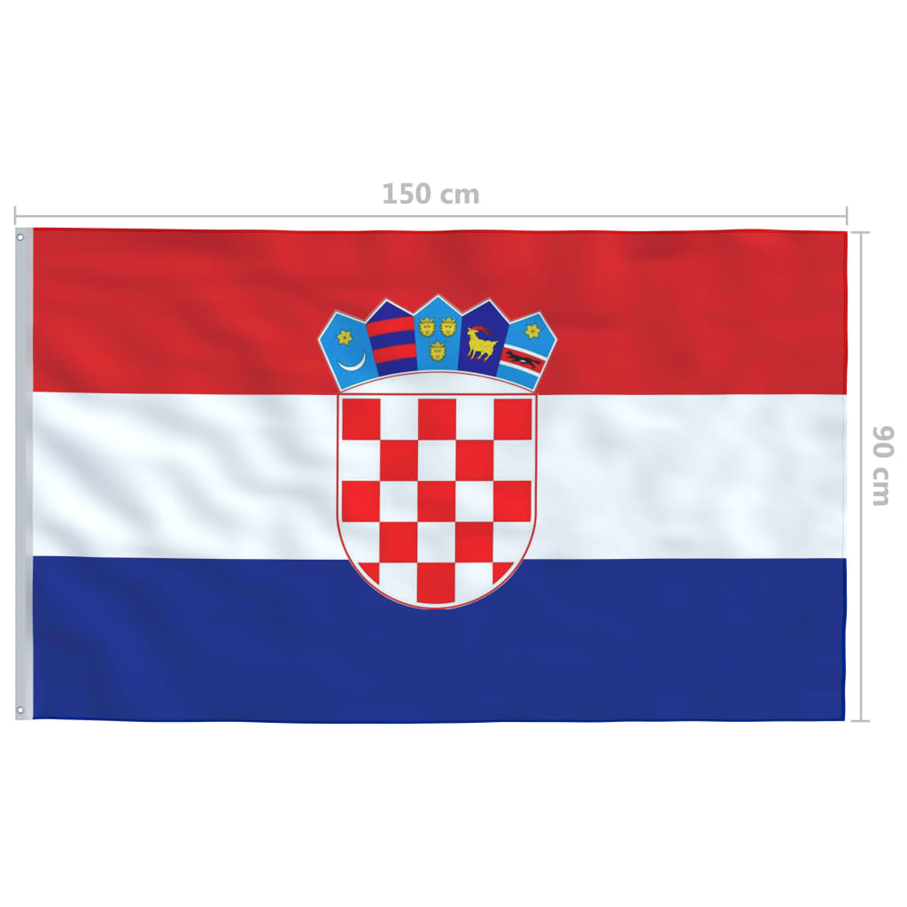Hrvatska zastava 90 x 150 cm