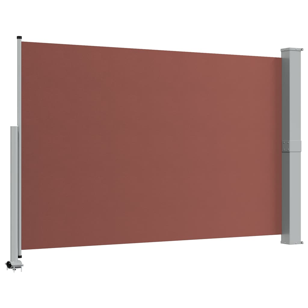Uvlačiva bočna tenda za terasu 160 x 300 cm smeđa