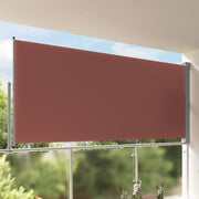 Uvlačiva bočna tenda za terasu 160 x 300 cm smeđa