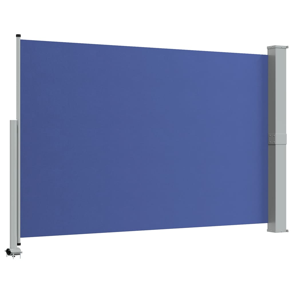 Uvlačiva bočna tenda za terasu 160 x 300 cm plava