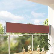Uvlačiva bočna tenda za terasu 60 x 300 cm smeđa