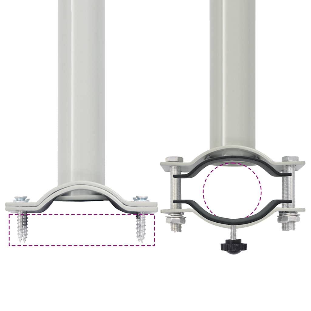Uvlačiva bočna tenda za terasu 80 x 300 cm crna