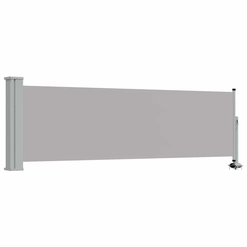 Uvlačiva bočna tenda za terasu 80 x 300 cm siva