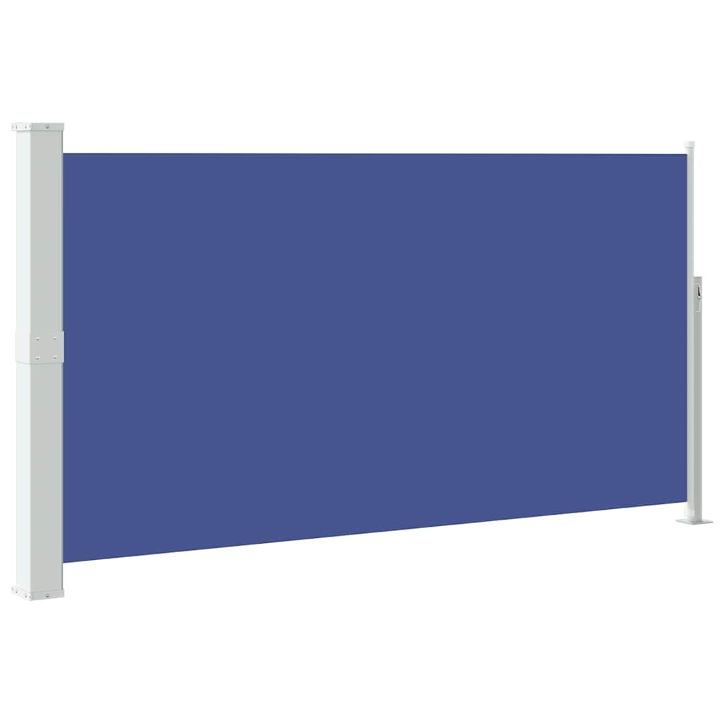 Uvlačiva bočna tenda za terasu 170 x 300 cm plava