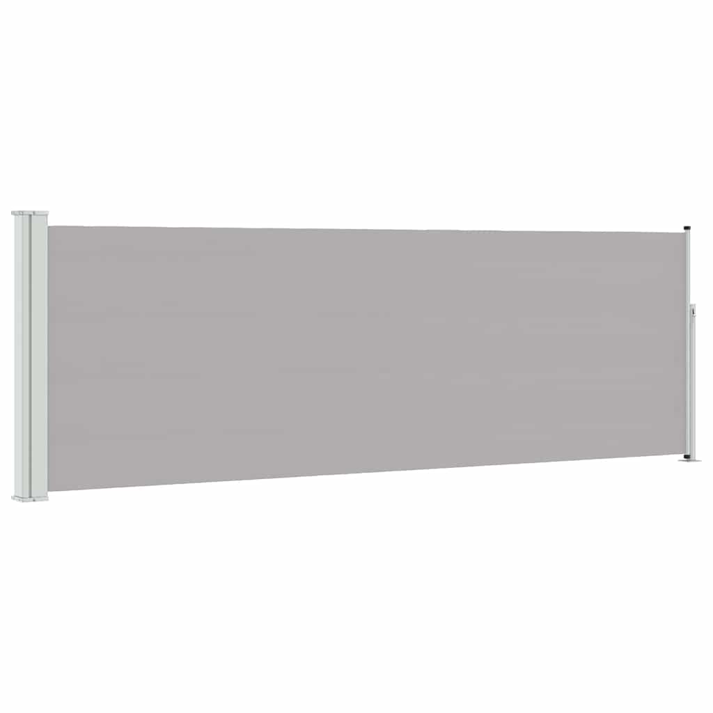 Uvlačiva bočna tenda za terasu 100 x 300 cm siva