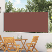 Uvlačiva bočna tenda za terasu 120 x 500 cm smeđa