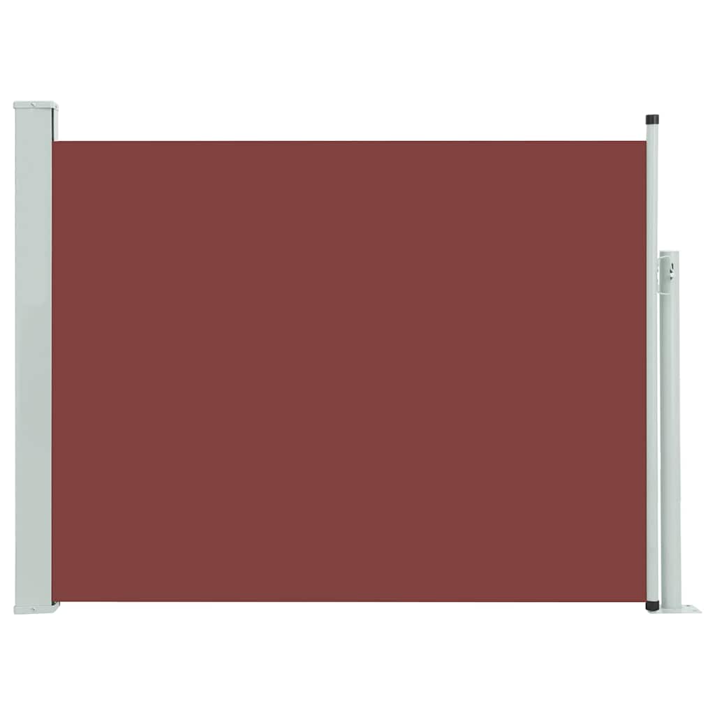 Uvlačiva bočna tenda za terasu 140 x 500 cm smeđa