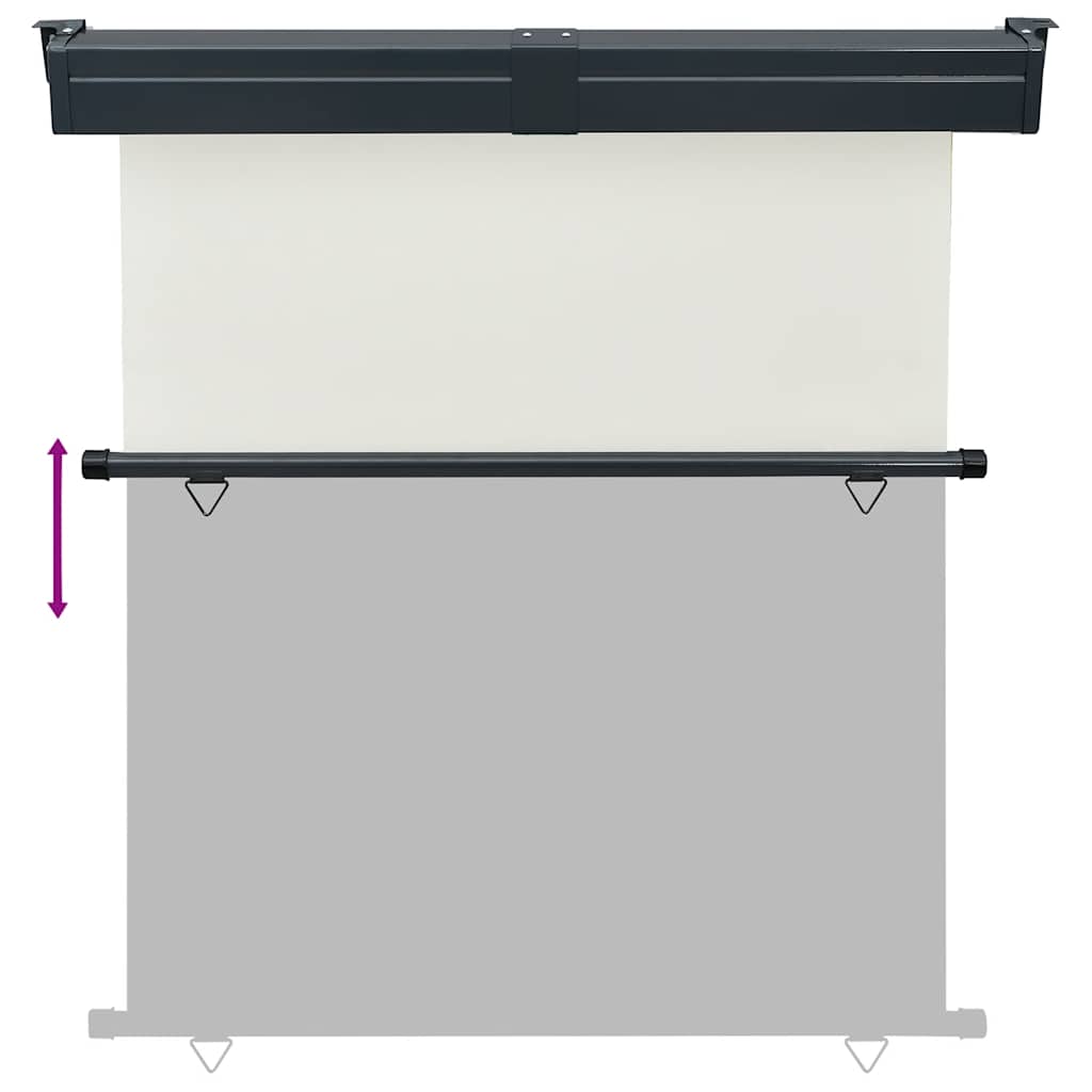 Balkonska bočna tenda 175 x 250 cm krem