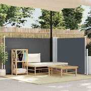 Uvlačiva bočna tenda 100 x 600 cm antracit
