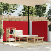 Uvlačiva bočna tenda 100 x 600 cm crvena