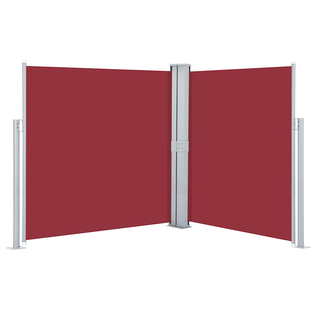 Uvlačiva bočna tenda 160 x 600 cm crvena
