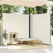 Uvlačiva dvostruka bočna tenda za terasu 170 x 600 cm krem