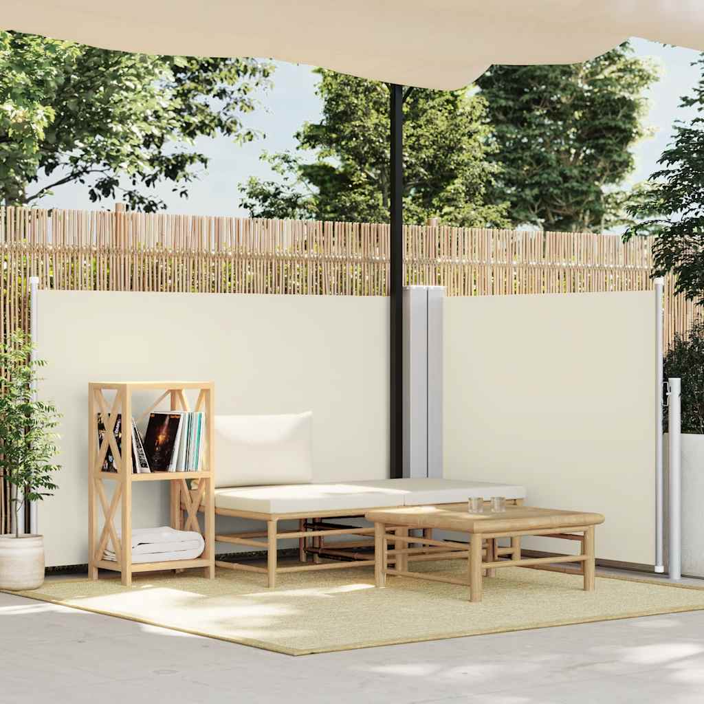 Uvlačiva bočna tenda 120 x 1000 cm krem